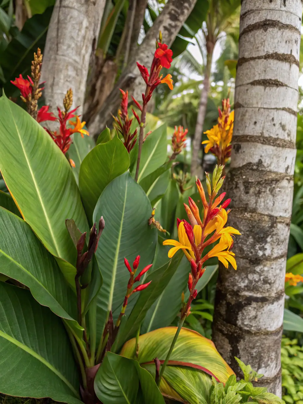 A photograph of a meticulously documented rare plant species in one of ASJEM's preserved gardens, emphasizing the scientific aspect of ASJEM's preservation efforts.